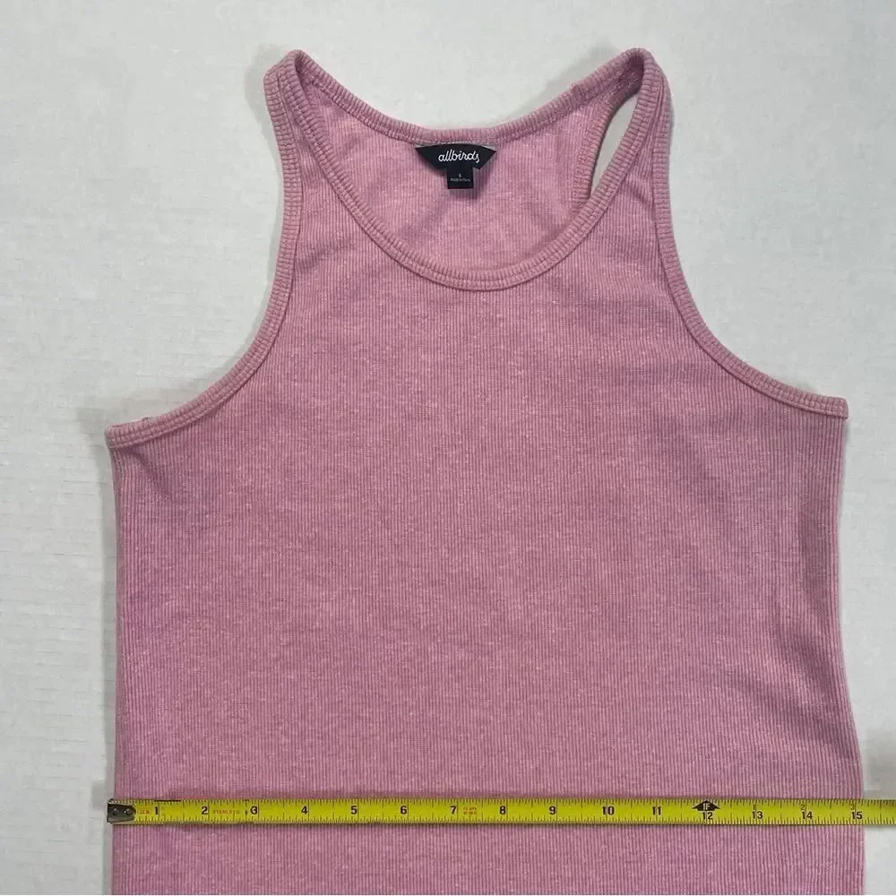 Allbirds Ribbed Tank Dress, women’s size small, lavender baby pink sustainable